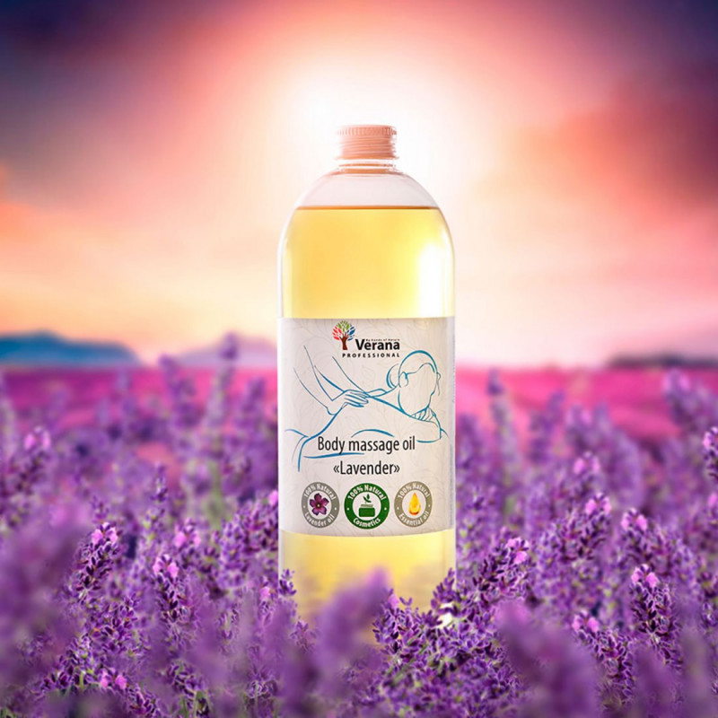 Masāžas eļļa ķermenim Verana Professional «Lavanda», 1 litrs