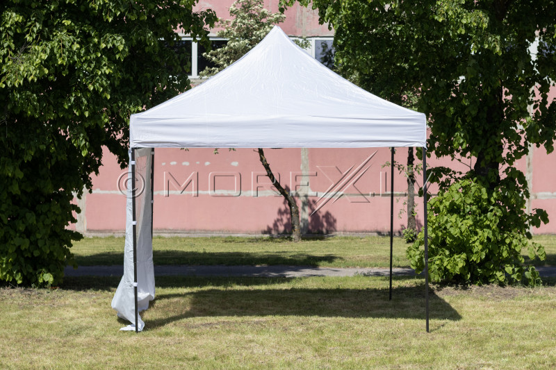 Pop Up Saliekamā nojume 2.92x2.92 m, ar sienām, Balta, H sērija, tērauds (tents, paviljons, telts)