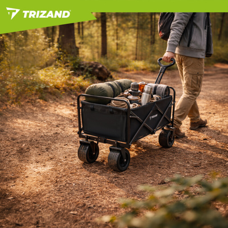 Collapsible Universal Wagon for Garden, Camping and Shopping