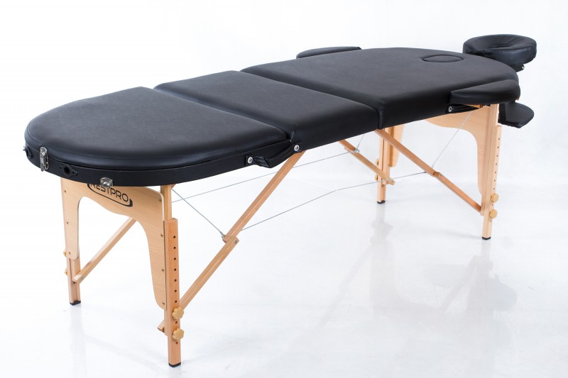 Portable Massage Table + Massage Bolsters RESTPRO® Classic Oval 3 Black