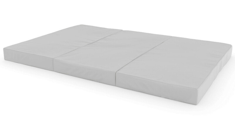 Folding sports mat 150x100 cm, grey