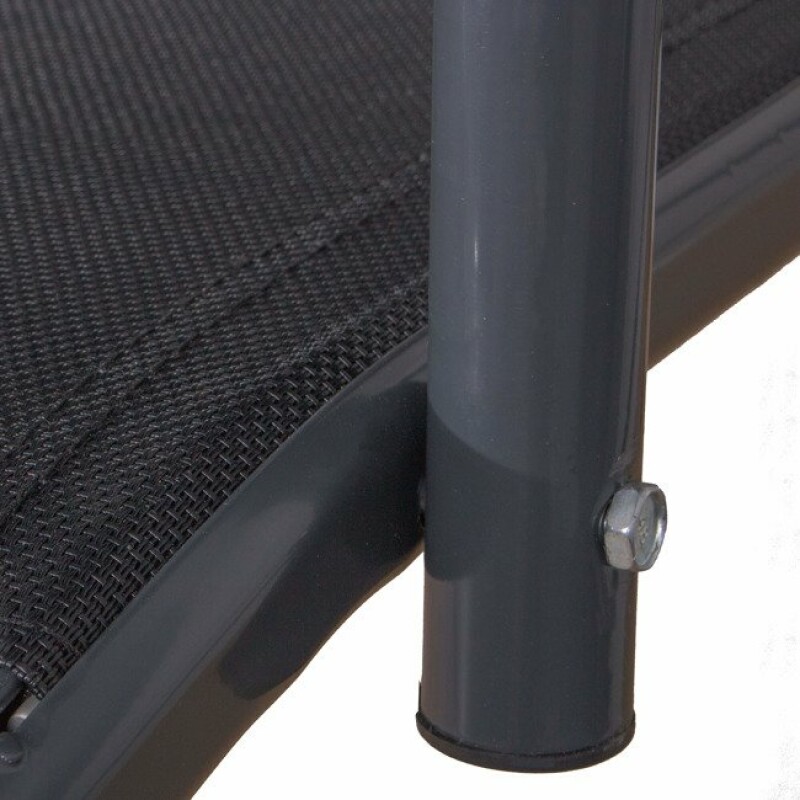 Garden swing 170x110 cm, 3-seat, black