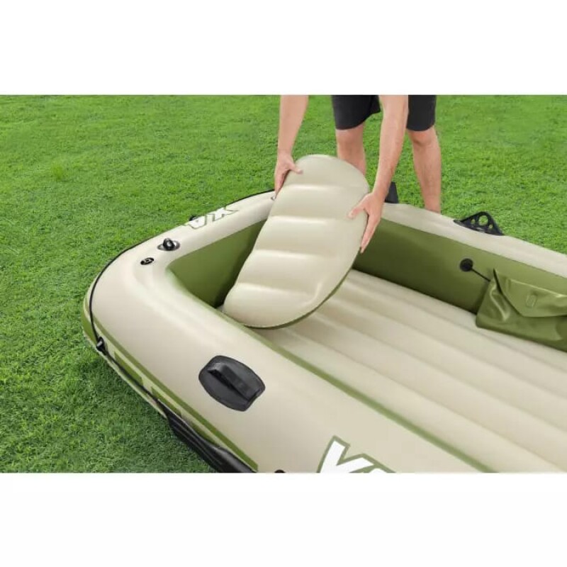 4-vietė pripučiama valtis kietu dugnu Bestway Voyager X4 Raft, 350х145x49 cm, 65156