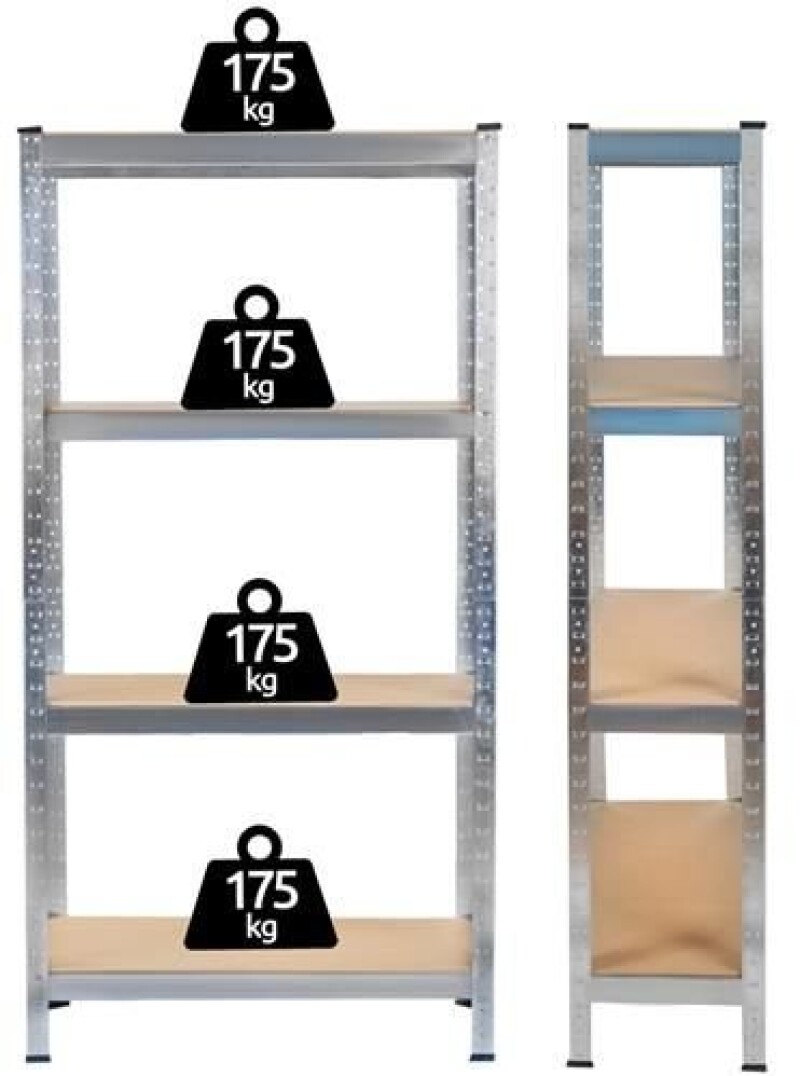 4-level storage rack 150x75x30 cm