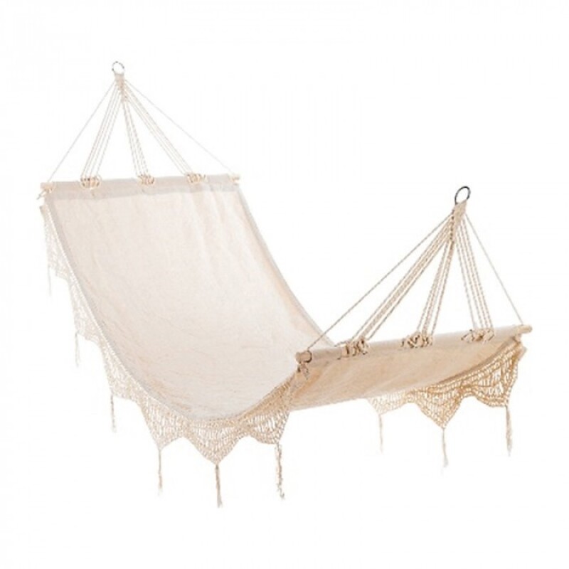 Hammock-garden swing 200x80 cm, beige