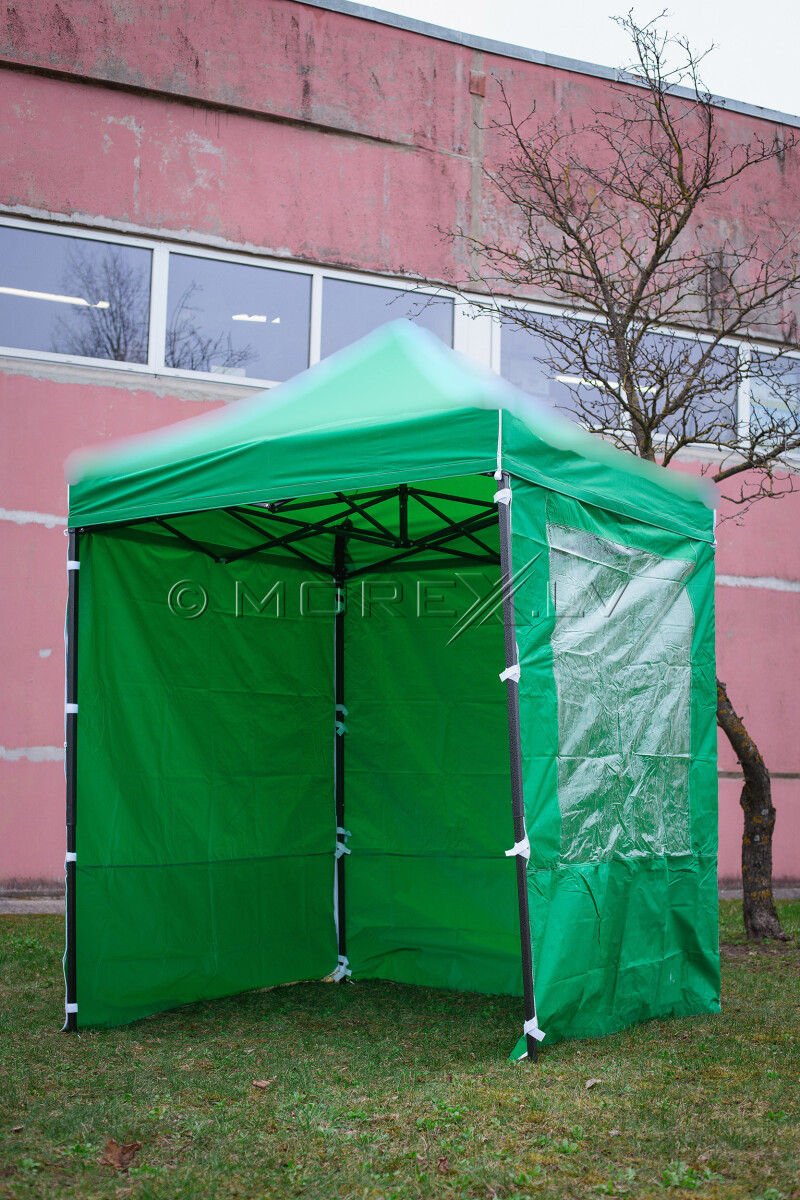 Wall for canopy 2x2 m, 4pcs. set, green color, fabric density 160 g/m2