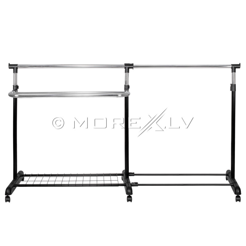 Shoe Rack With Clothes Hanger on Wheels