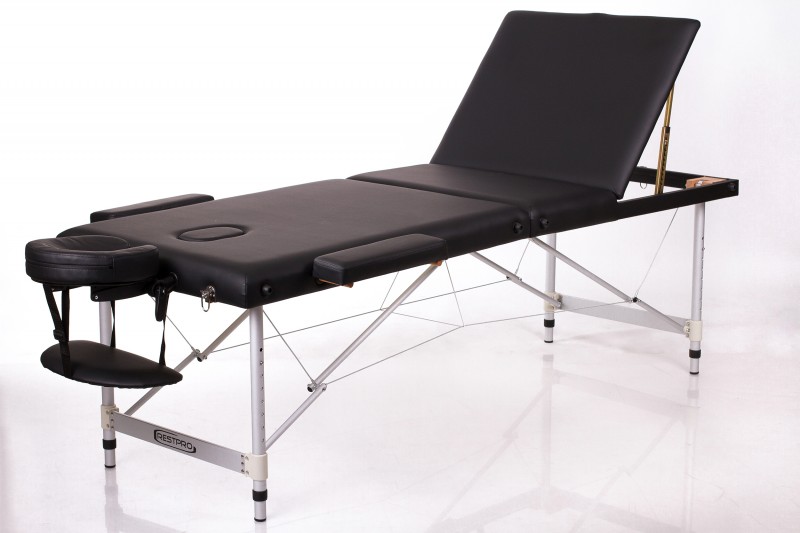 RESTPRO® ALU 3 BLACK складной массажный стол (кушетка)