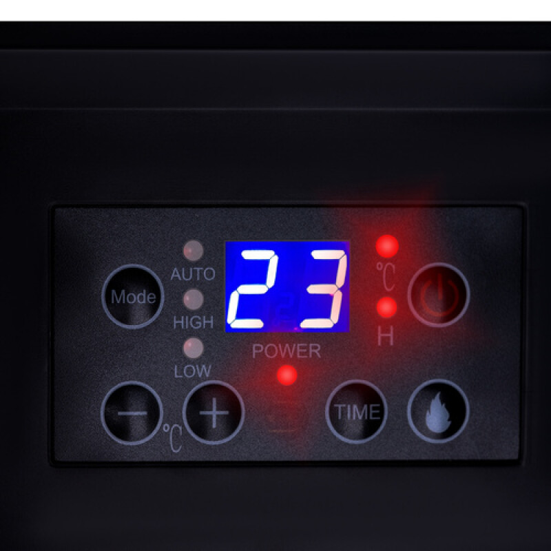 Floor electric heater with fireplace effect, 2000 W