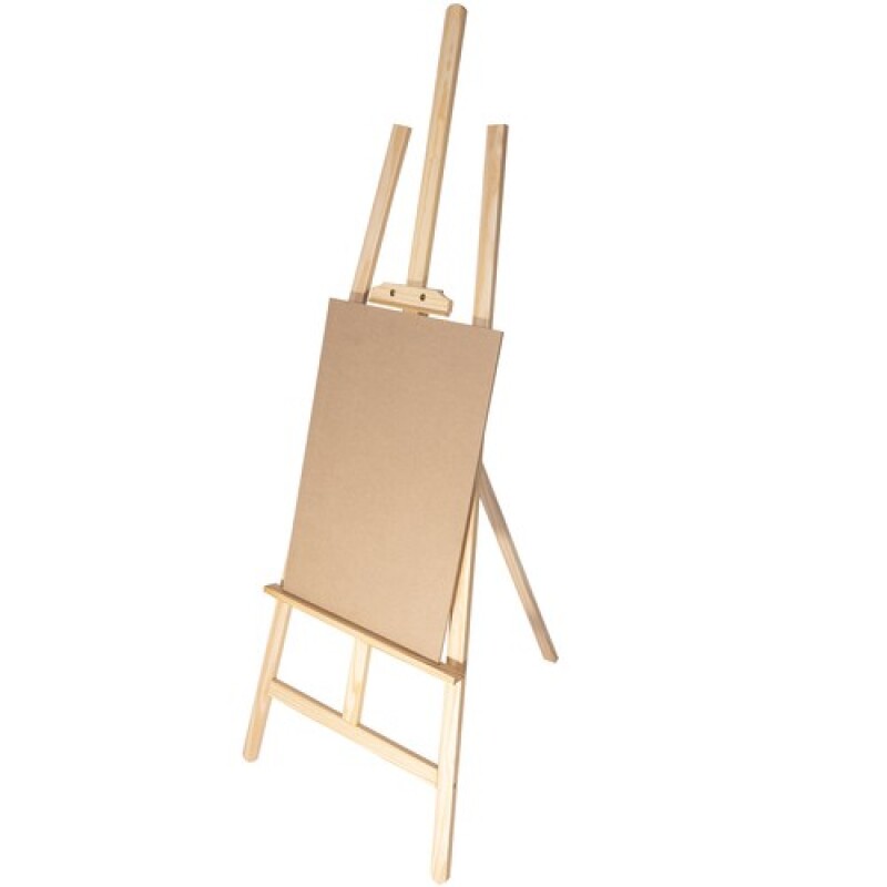 Easel with artistic painting set