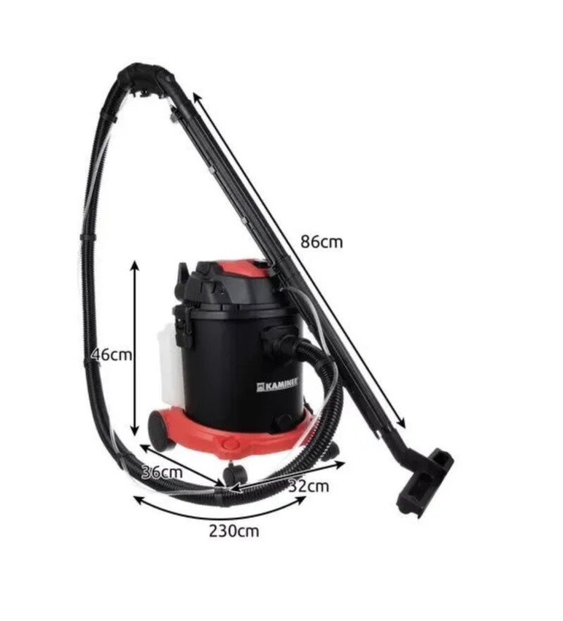 Mazgājošais putekļu sūcējs 20L, 1600W