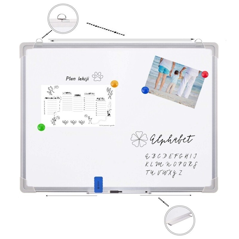 Magnetic marker board 45x60 cm