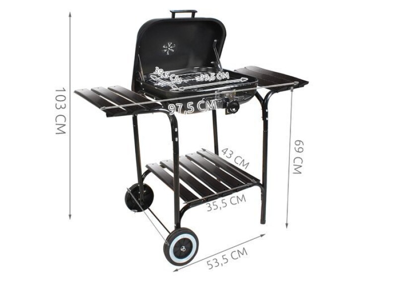 Garden grill Kaminer 97,5x47x103 cm