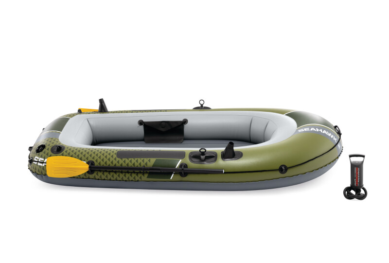 Надувная 2-местная лодка Intex Seahawk 2, 236x114x41 см, 66332
