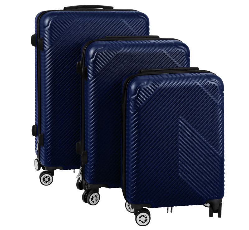 Suitcase set 3 pcs. dark blue