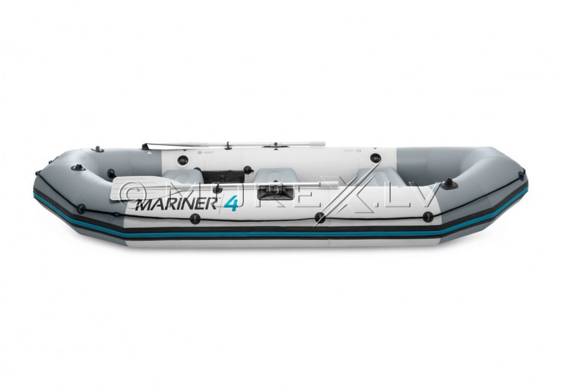 Piepūšamā četrvietīga laiva Intex MARINER 4 Boat Set ar CIETO grīdu (328x145x48)