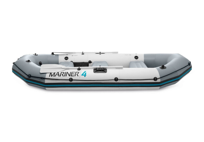 Intex MARINER 4 FULL SET with Neraus NRS 36X + Marine Dual Purpose Battery 110Ah