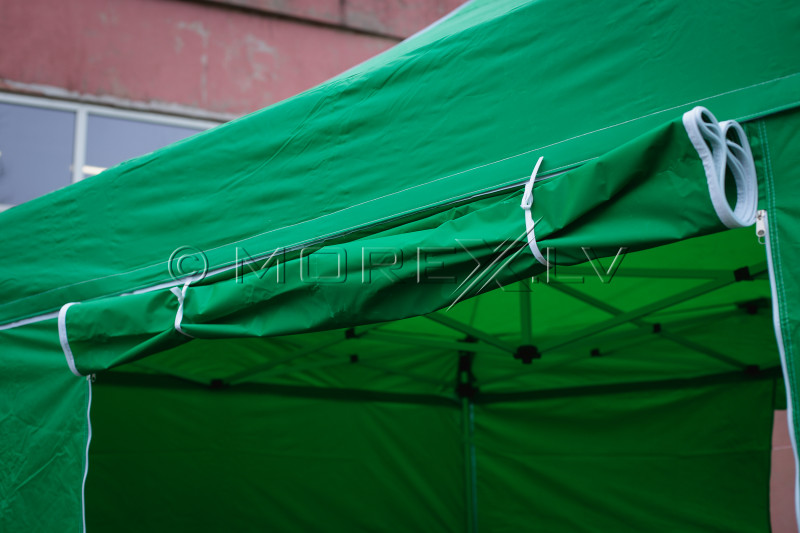 Pop Up Folding awning 3x4.5 m, with walls, Green, X series, aluminum (tent, pavilion, awning)