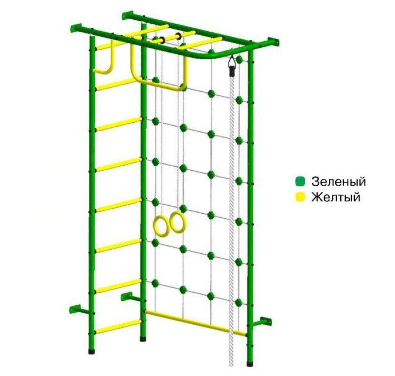 Sports complex Pioner-8 green-yellow (swedish wall)