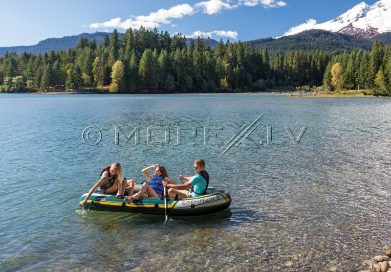 Inflatable rubber boat Intex 68380 SEAHAWK 3 BOAT SET (295x137x43)