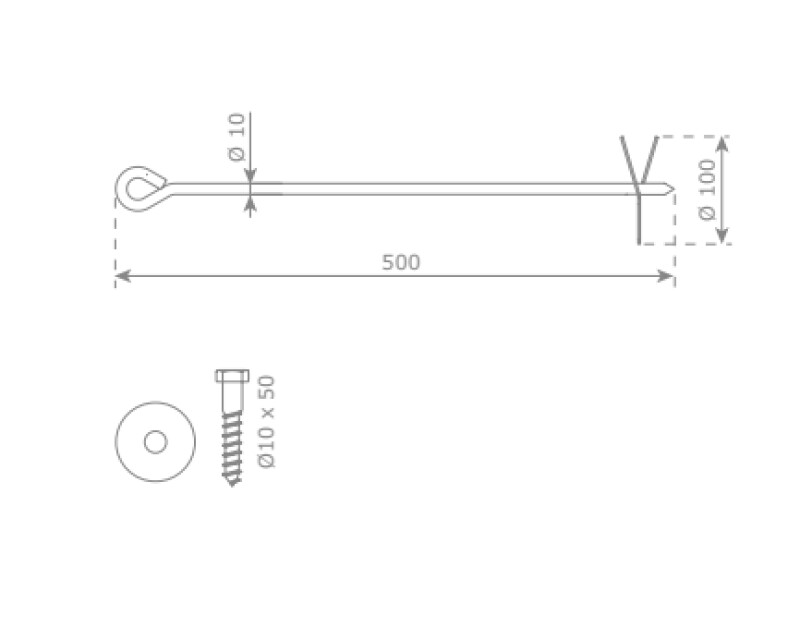 Ground screw anchor KBT