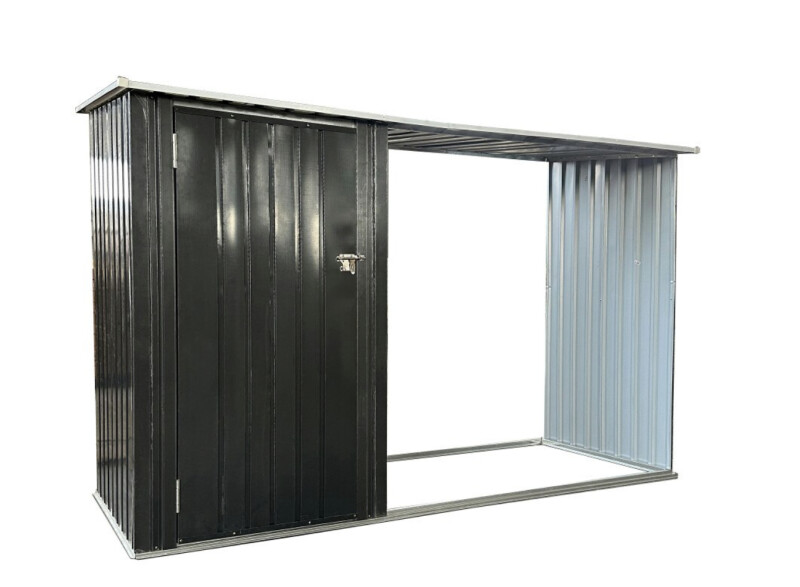 Металлический садовый хозблок (сарай),249x103x160 см