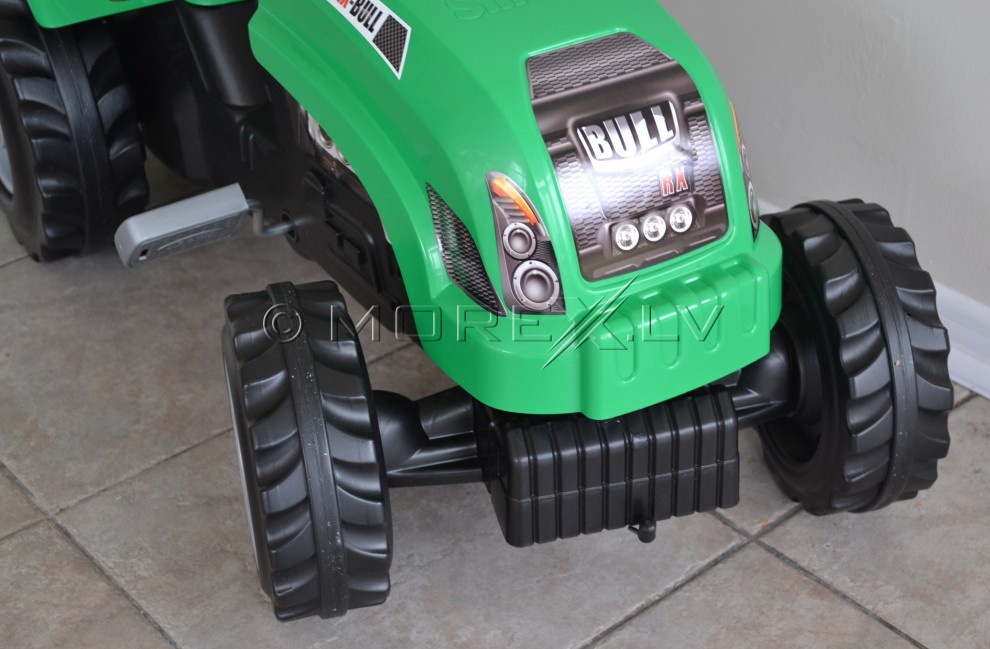 Bērnu traktors ar piekabi - Smoby Green (rotaļlieta)