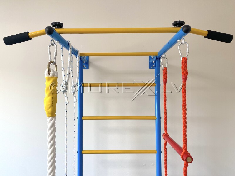 Swedish wall for children XK-029A blue-yellow, 222x108x83cm