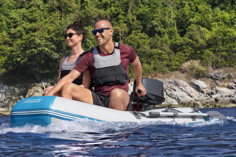 Надувная двухместная лодка Bestway Sportboot-Set Caspian, 230x130x33 cm, 65046