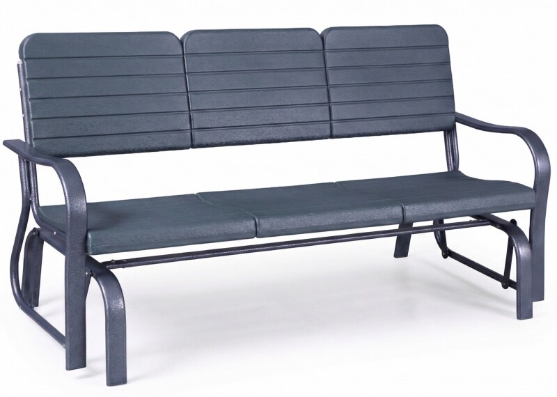 Trīsvietīgs dārza šūpuļsoliņš 170 cm, tumši zaļš