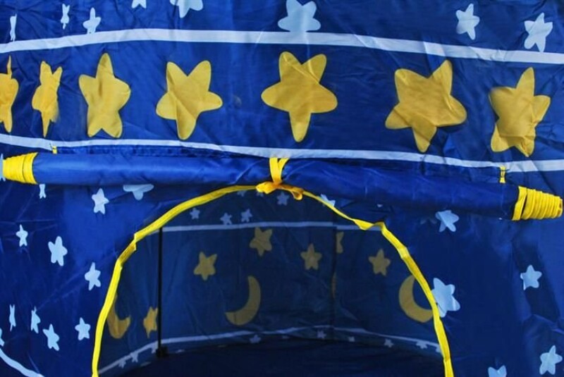 Tent for children – castle / palace, blue 105x105x135 cm