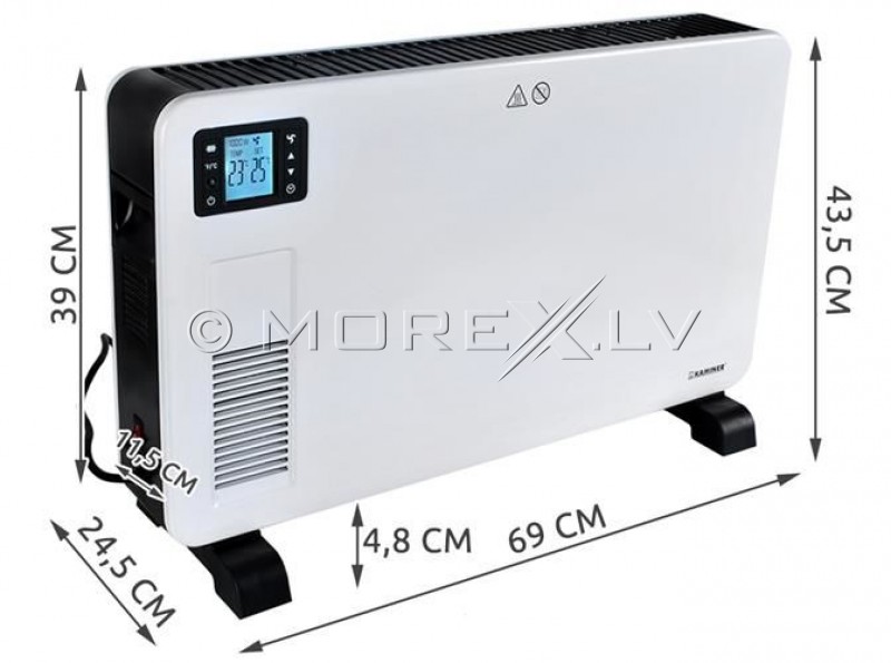 Настенный-напольный электрический конвекционный нагреватель 2300 Вт (00006329)