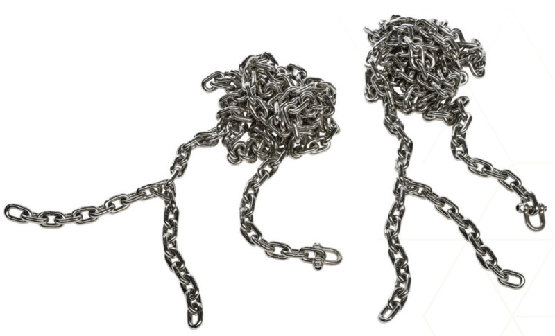 Цепи из нержавеющей стали для резинового сиденья Ø5 мм, длина 1,8 м
