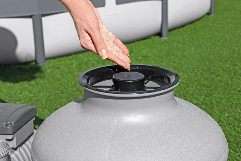 Bestway 58486 baseinu smilšu filtrs un sūknis 11355 L, tvertne 36kg