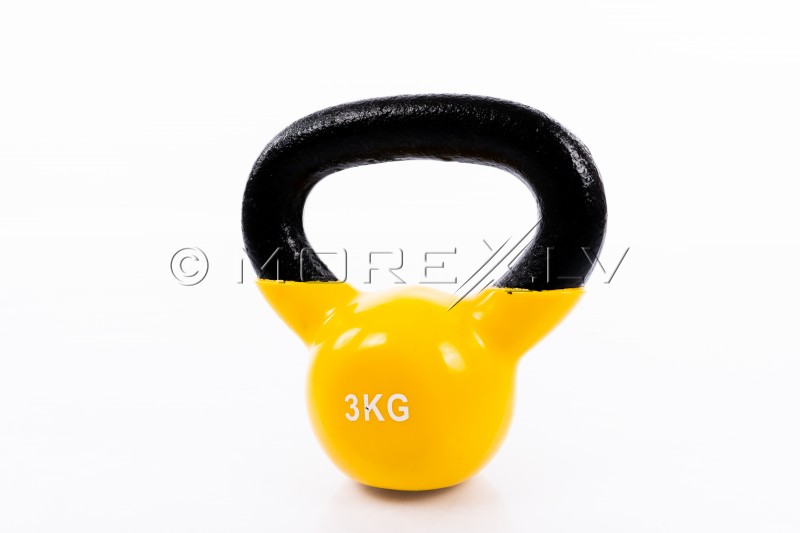 Metal Kettlebell With Vinyl Coating 3 kg