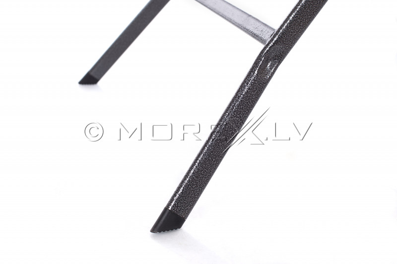 Square plastic folding table with a rattan design 78x78x74 cm