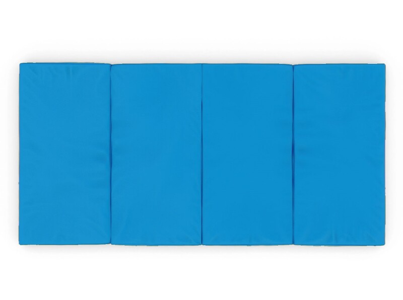 Saliekams sporta paklājs 200x100 cm zili-dzeltens