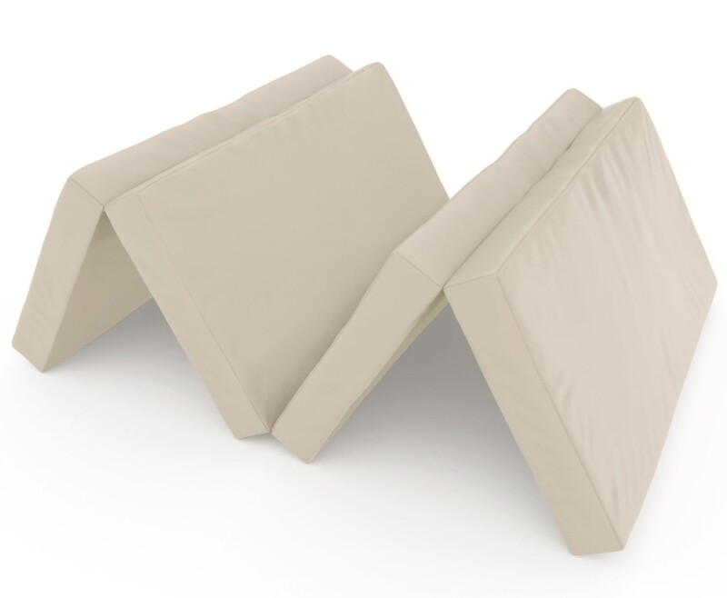 Saliekams sporta paklājs 200x100 cm, bēšs