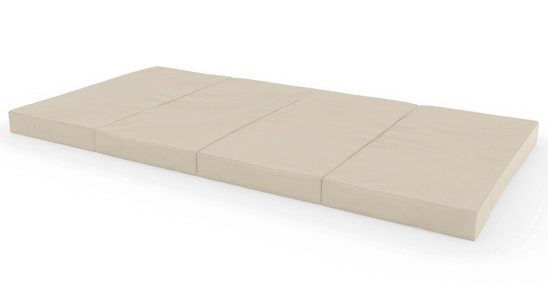 Saliekams sporta paklājs 200x100 cm, bēšs