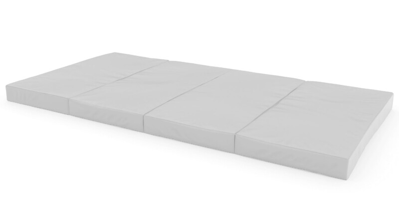 Складной спортивный мат 200x100 см, серый