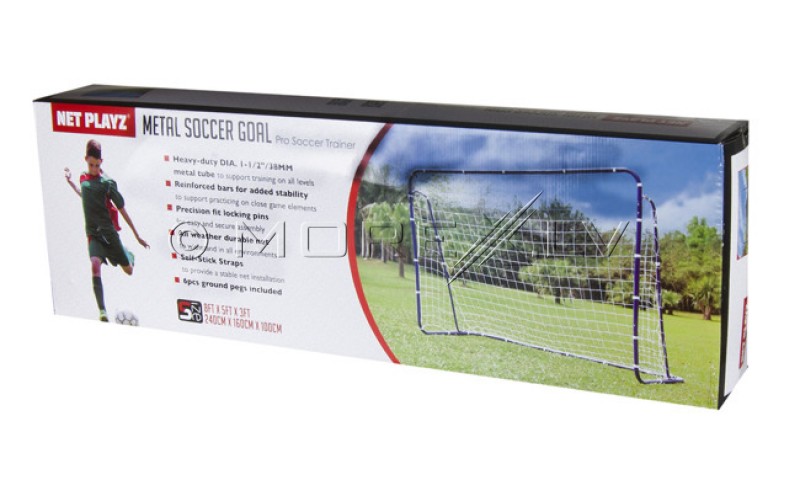 Folding football goal 240x160x100 cm