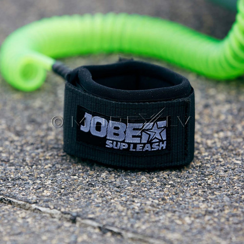 SUP leash Jobe Coil, lime green, 304 cm