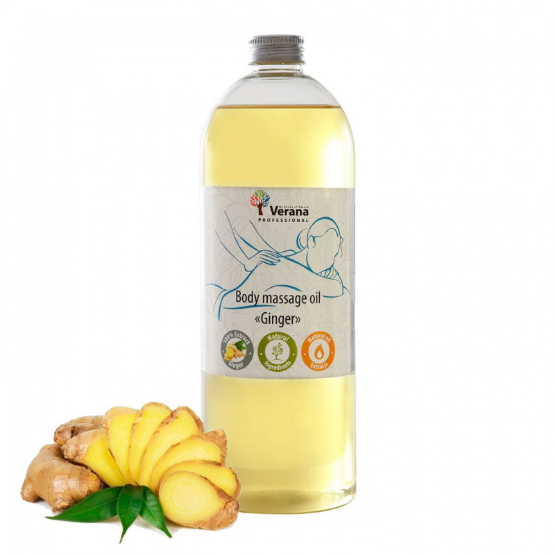 Body massage oil Verana Professional, Ginger 1 liter