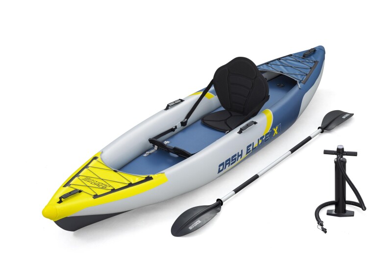 Inflatable single-seat kayak Bestway Dash Elite X1 335x92x30 cm, 65178