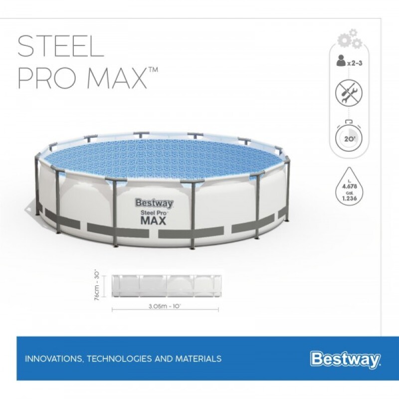Karkassbassein Bestway Steel Pro Max Set 305х76 cm, koos filterpumba (56408)