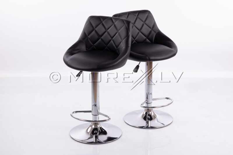 Bar chairs B12 black 2 pcs.