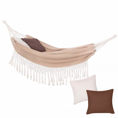 2-seat hammock, beige, 200х150 cm