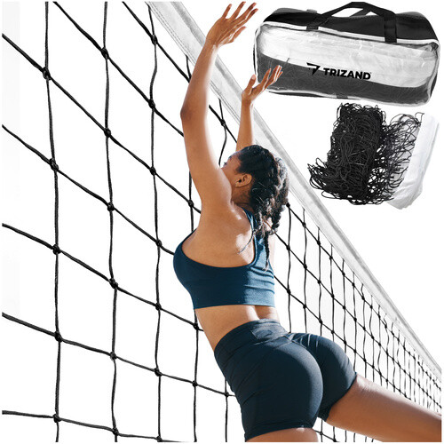 Volleyball net with bag