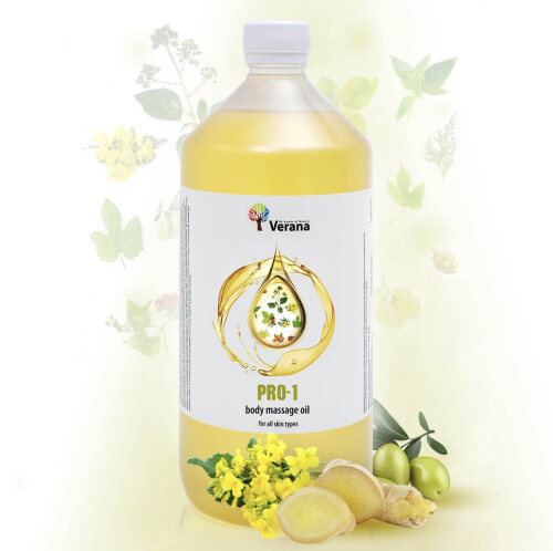 Массажное масло для тела Verana Professional PRO-1, 1литр (без аромата)