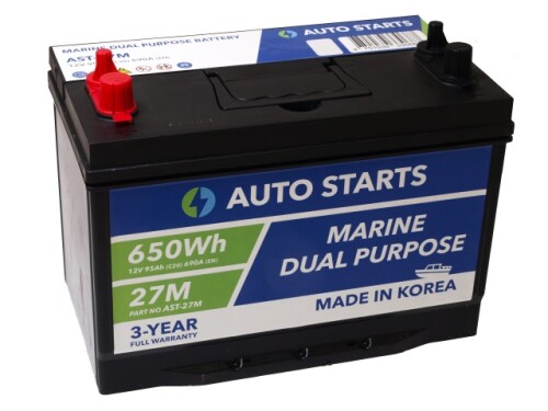 Power boat battery Marine Dual Purpose 95Ah (C20)